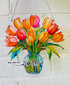 Everlasting Tulips in Vase Personalised